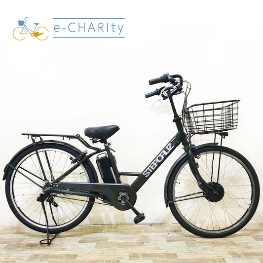 ブリヂストン ステップクルーズ e カーキ 26インチ KT055 【中古車】