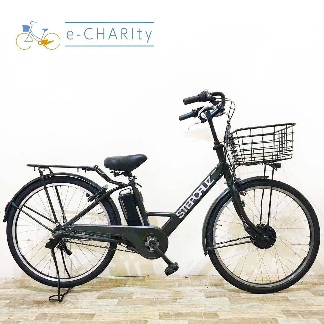 ブリヂストン ステップクルーズ e カーキ 26インチ KT055 【中古車】