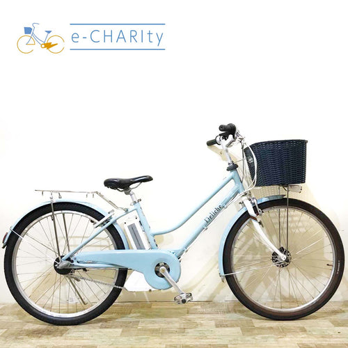 中古ブリヂストン軽量アルミ3段自転車26インチ☆新品前後ロック