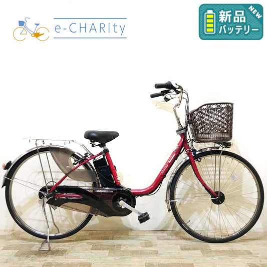 新品バッテリー パナソニック ビビ DX レッド 26インチ KV099 【中古車】