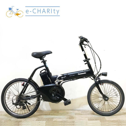 折りたたみ パナソニック オフタイム ブラック 前18×後20インチ KV105 【中古車】