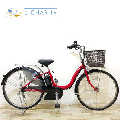 ヤマハ PAS ナチュラ L レッド 26インチ KW043 【中古車】
