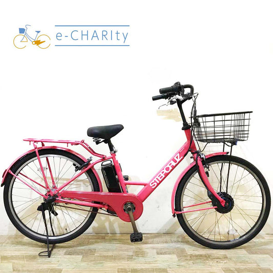 ブリヂストン ステップクルーズ ピンク 26インチ KW075【中古車】