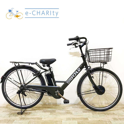 ブリヂストン ステップクルーズ e カーキ 26インチ KW097 【中古車】