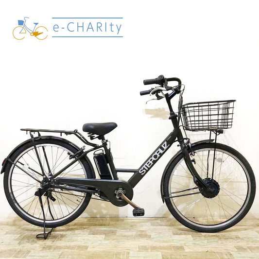 ブリヂストン ステップクルーズ e カーキ 26インチ KW097 【中古車】