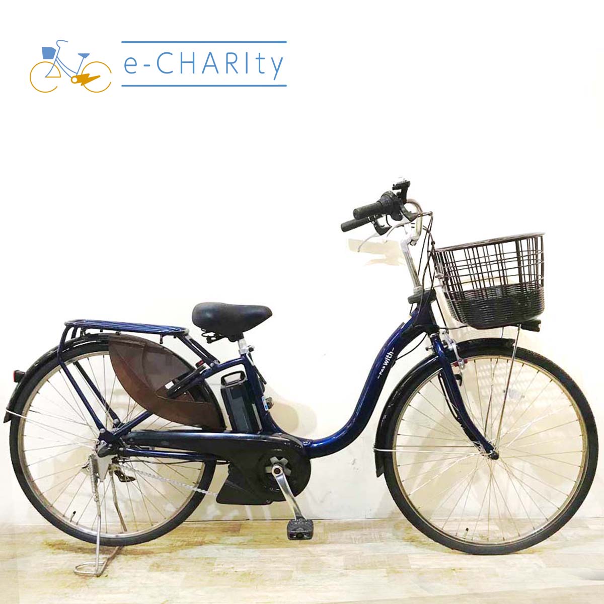 電動自転車 ヤマハ PAS With パス ウィズ ネイビー 26インチ KY119【中古車】 