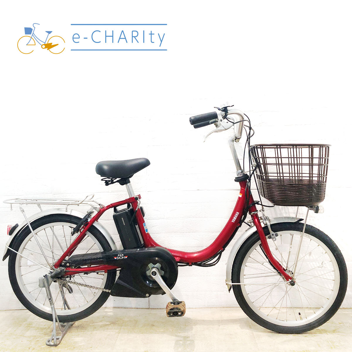中古電動自転車 ヤマハ PAS SION U パス シオン U レッド 20インチ YA041 