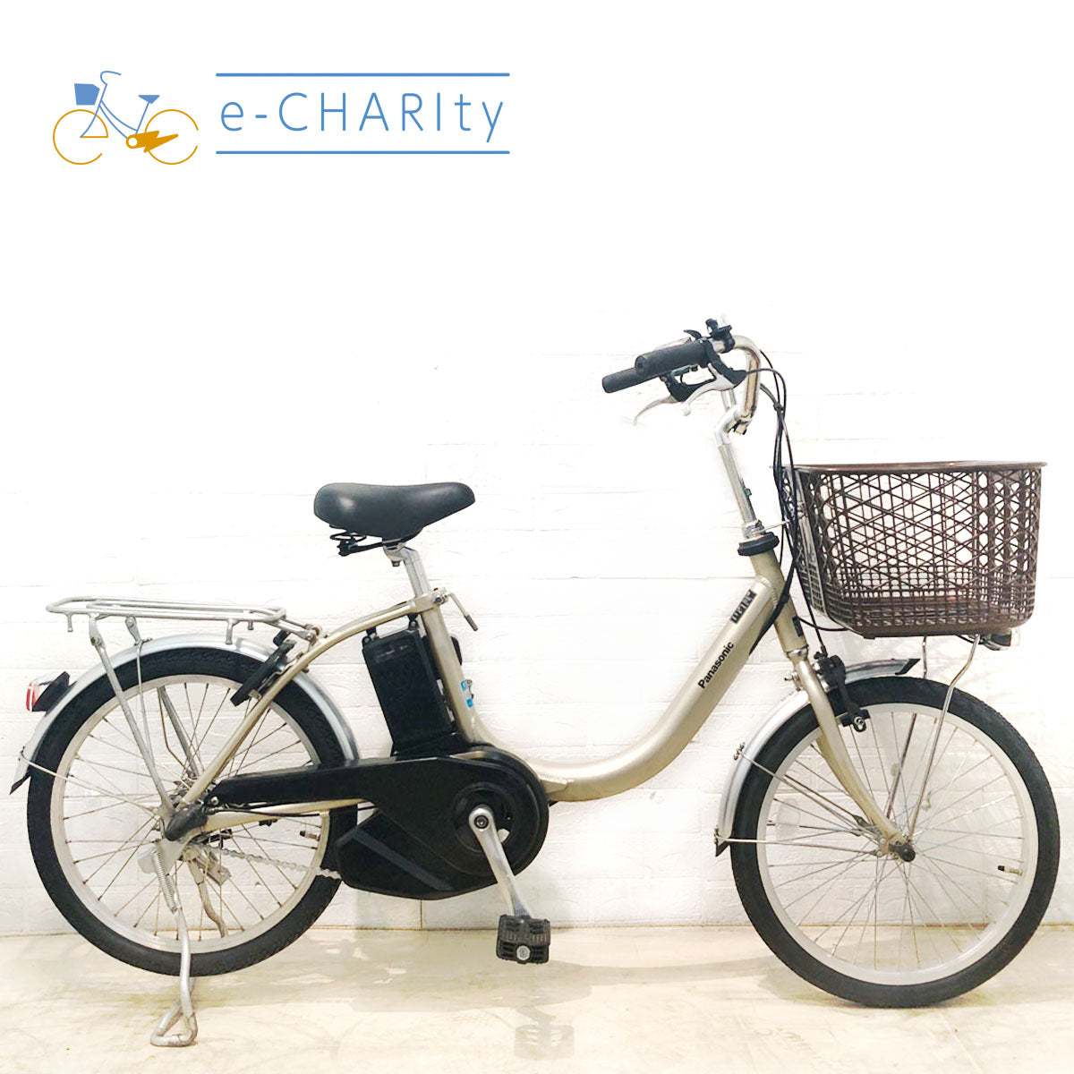 中古電動自転車 パナソニック ビビ L 20 ウォームシルバー 20インチ YB015