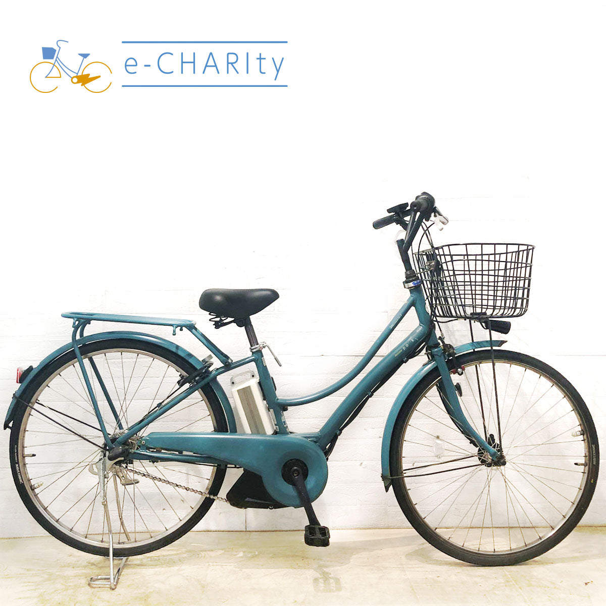 中古電動自転車 ブリヂストン アシスタ ポルク  グリーンアッシュ 26インチ YB072