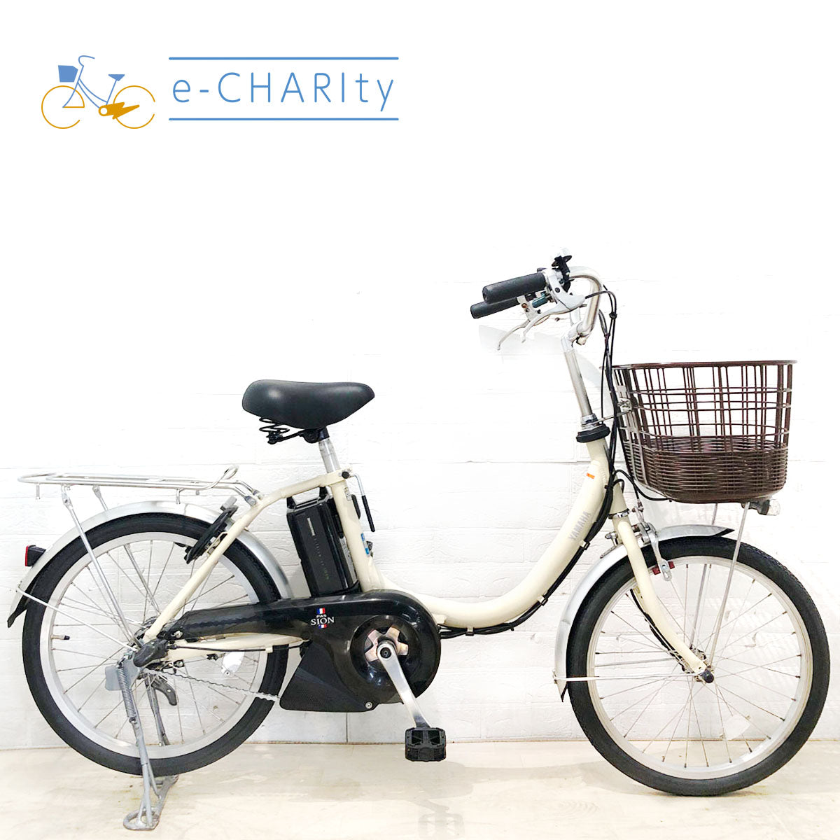中古電動自転車 ヤマハ PAS SION U パス シオン ユー アイボリー 20インチ YB095