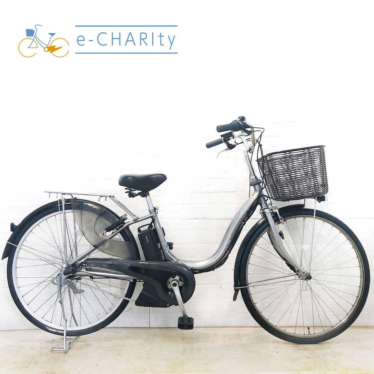 中古電動自転車 ヤマハ PAS Cheer パス チア シルバー 26インチ YE026