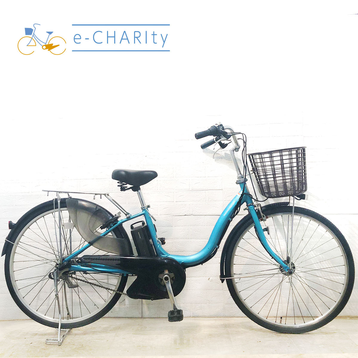 中古電動自転車 ヤマハ PAS ナチュラ S ブルー 26インチ YE090 – e-CHARIty