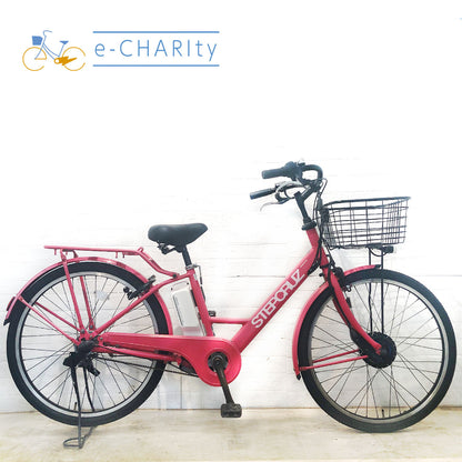 ブリヂストン ステップクルーズ e ピンク 26インチ YE501 【中古車】