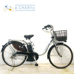 【１万円引き！】ヤマハ PAS With パス ウィズ シルバー 24インチ YF118 【中古車】