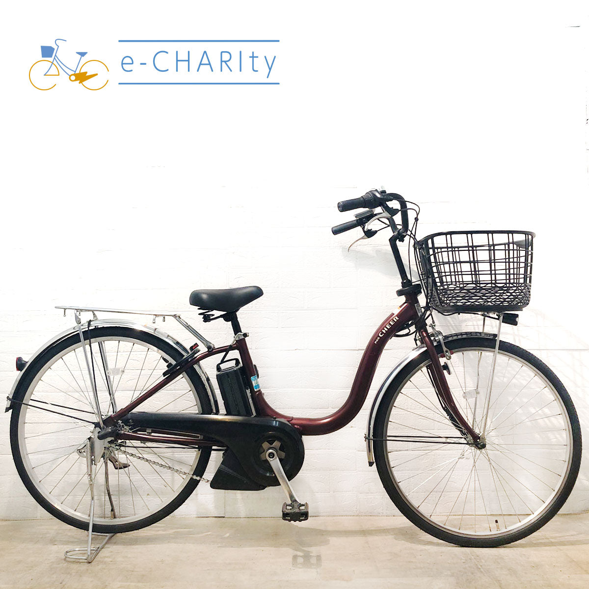 ヤマハ PAS Cheer パス チア ワインレッド 26インチ YU033  【中古車】