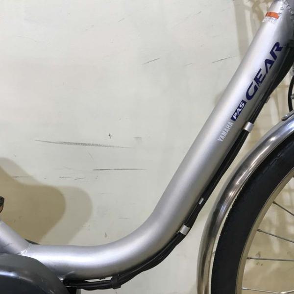 中古電動自転車 ヤマハ PAS GEAR U パス ギア ユー シルバー 26インチ