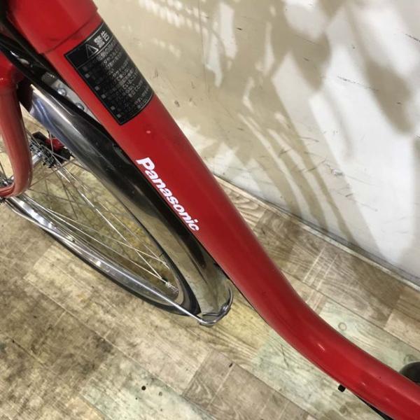 中古電動自転車  パナソニック ビビ DX レッド 26インチ KC079