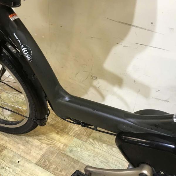 中古電動自転車 ヤマハ PAS Kiss mini パス キッス ミニ カーキ 20インチ KD007
