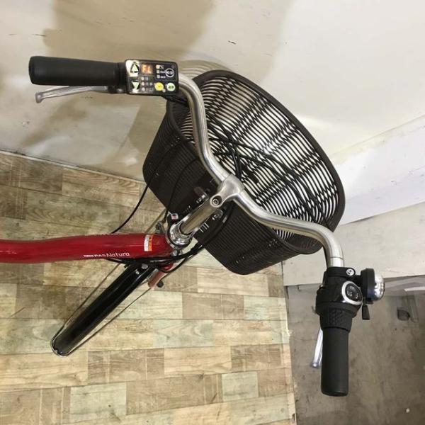 中古電動自転車 ヤマハ PAS ナチュラ L レッド 24インチ KD033