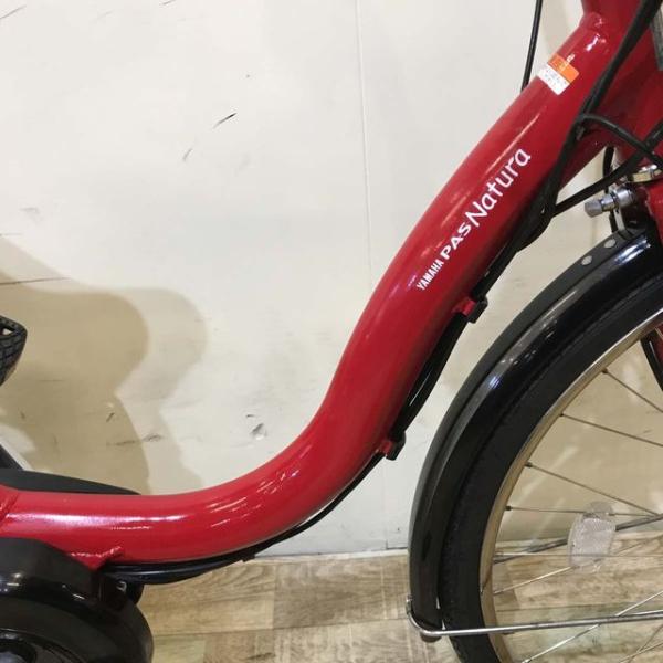 中古電動自転車 ヤマハ PAS ナチュラ L レッド 24インチ KD033