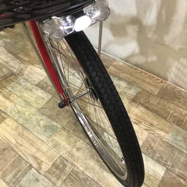 中古電動自転車 ヤマハ PAS ナチュラ L レッド 24インチ KD033