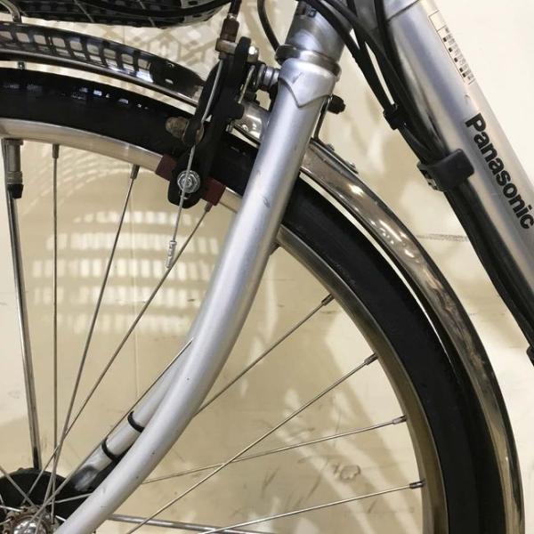中古電動自転車 パナソニック ビビ DX シルバー 26インチ KD051