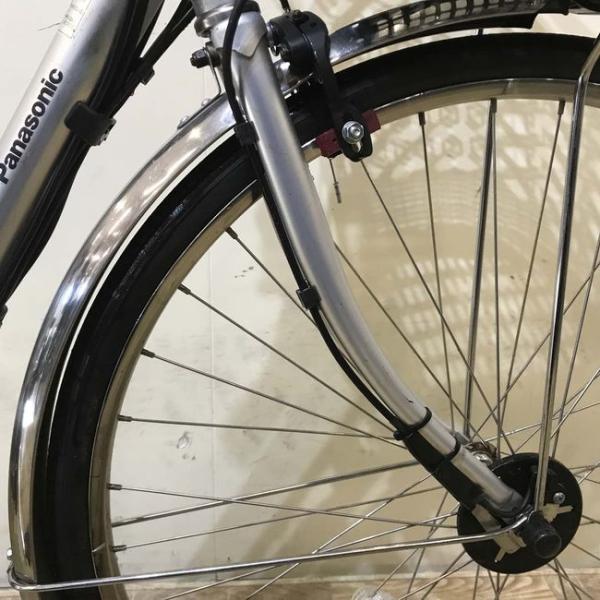 中古電動自転車 パナソニック ビビ DX シルバー 26インチ KD051