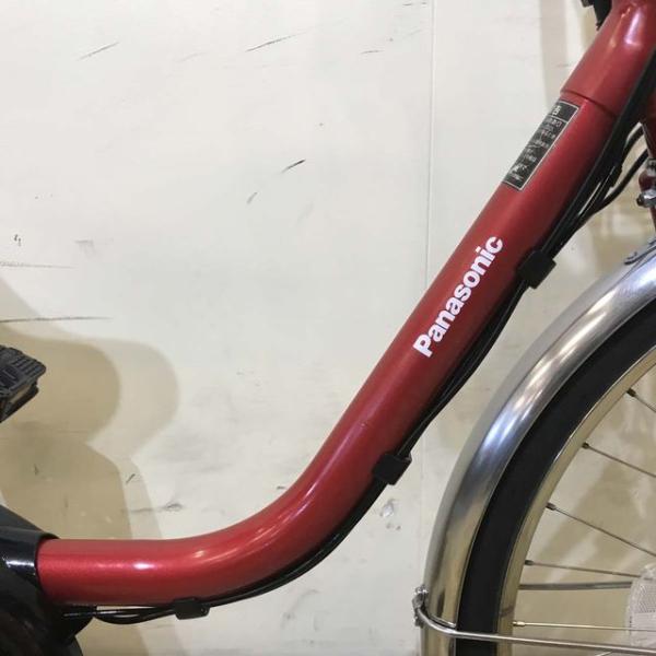 中古電動自転車 パナソニック ビビ DX レッド 24インチ KD097