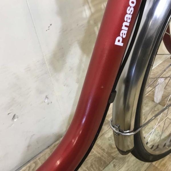 中古電動自転車 パナソニック ビビ DX レッド 24インチ KD097