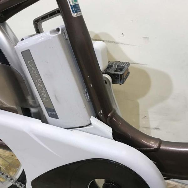 中古電動自転車 パナソニック ビビ ライト U ブラウン 26インチ KE036