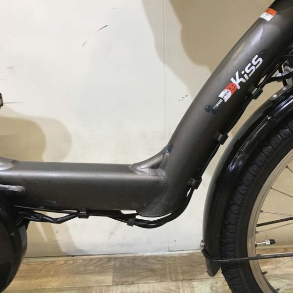 中古電動自転車 ヤマハ PAS Kiss mini パス キッス ミニ カーキ 20インチ KE058