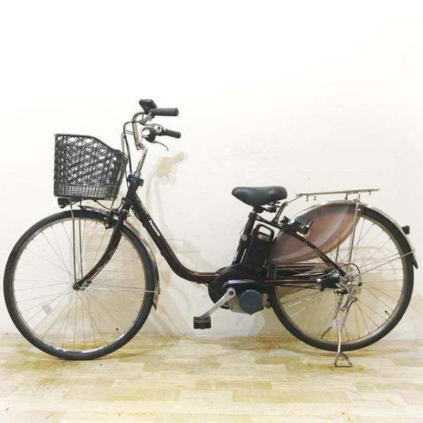 中古電動自転車 パナソニック ビビ DX ブラウン 26インチ KE074