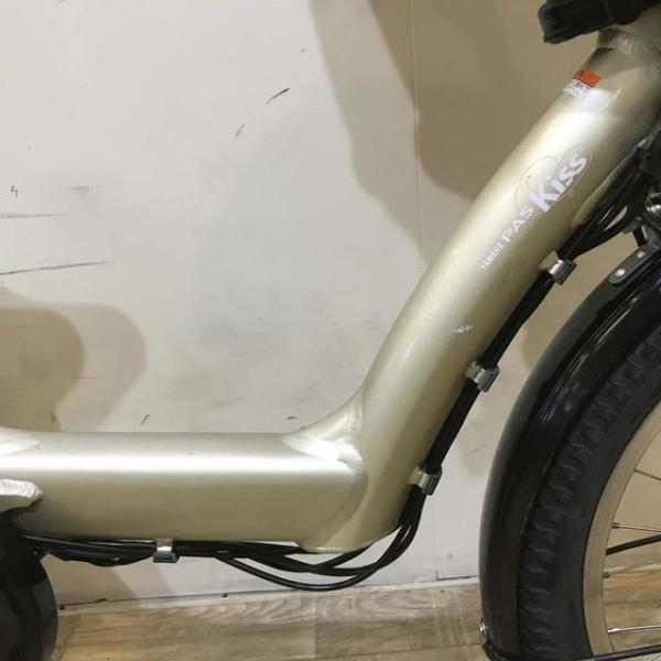 中古電動自転車 ヤマハ PAS Kiss mini パス キッス ミニ ゴールド 20インチ KE076