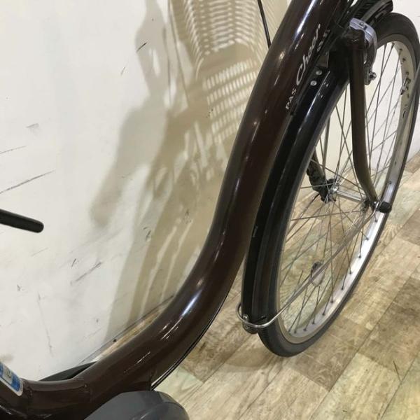 中古電動自転車 ヤマハ PAS Cheer パス チア ブラウン 26インチ KE090