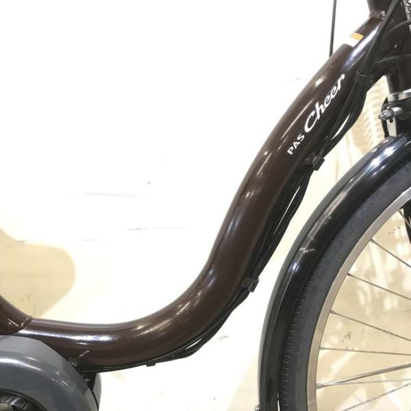 中古電動自転車 ヤマハ PAS Cheer パス チア ブラウン 26インチ KE090