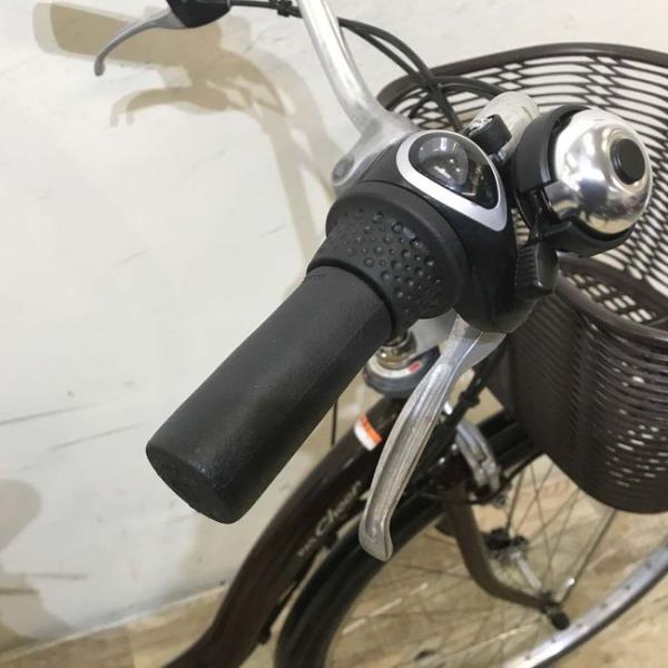 中古電動自転車 ヤマハ PAS Cheer パス チア ブラウン 26インチ KE090