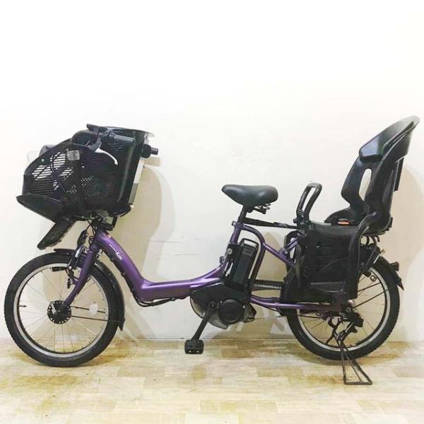 中古電動自転車 ヤマハ PAS Kiss mini パス キッス ミニ パープル 20インチ KE101