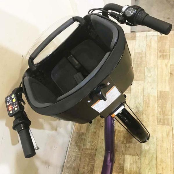 中古電動自転車 ヤマハ PAS Kiss mini パス キッス ミニ パープル 20インチ KE101