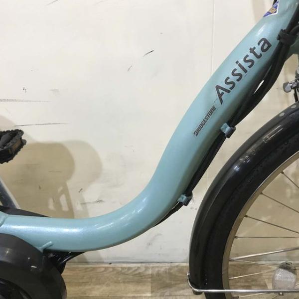 中古電動自転車 ブリヂストン アシスタ DX ミント 24インチ KE111 