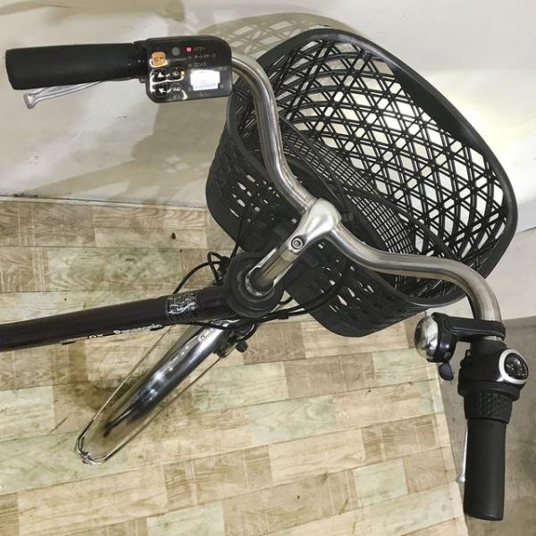 中古電動自転車 パナソニック ビビ DX パープル 26インチ KE130