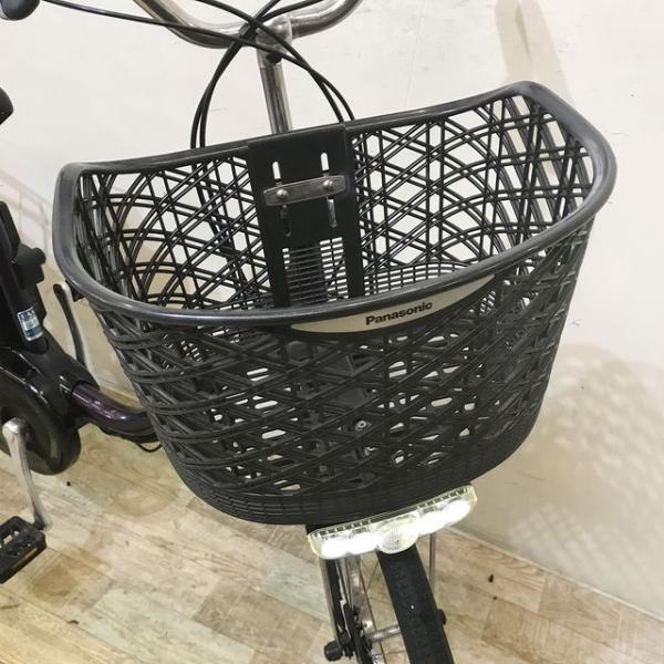 中古電動自転車 パナソニック ビビ DX パープル 26インチ KE130