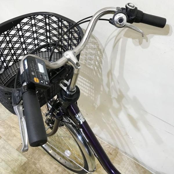 中古電動自転車 パナソニック ビビ DX パープル 26インチ KE132
