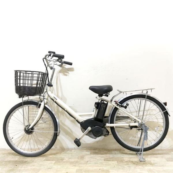 中古電動自転車 ヤマハ PAS SION V パス シオン V アイボリーホワイト 24インチ KE149