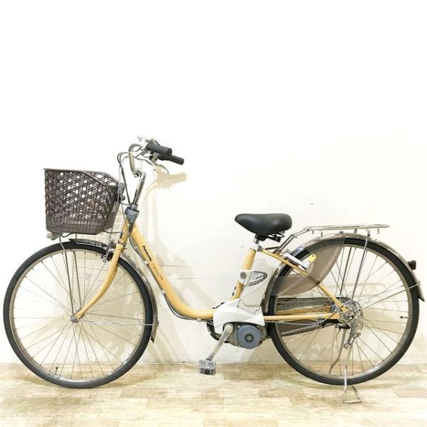 中古電動自転車 パナソニック ビビ DX イエロー 26インチ KF008