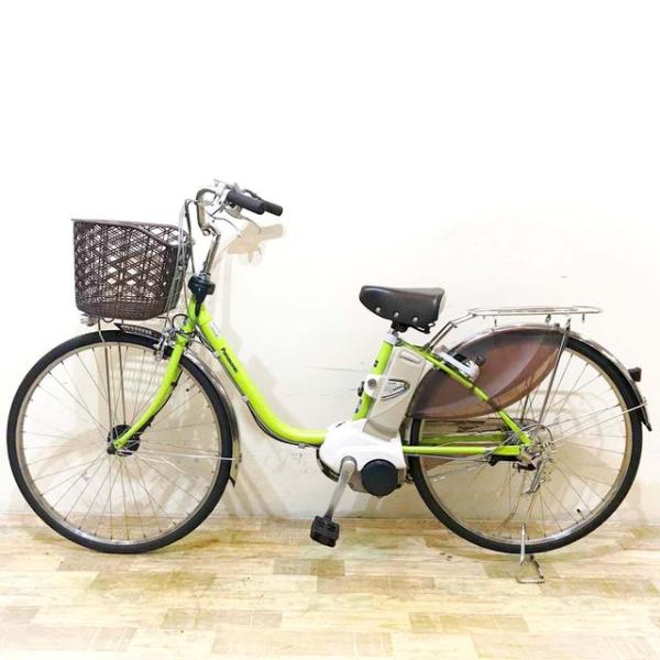 中古電動自転車 パナソニック ビビ DX グリーン 26インチ KF047