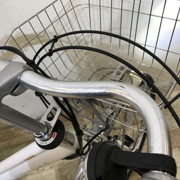 中古電動自転車 ヤマハ PAS Mina パス ミナ ホワイト 26インチ KF049 