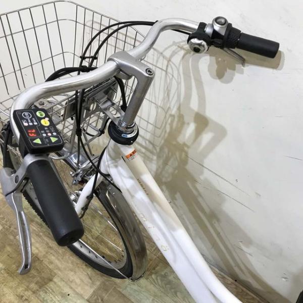 中古電動自転車 ヤマハ PAS Mina パス ミナ ホワイト 26インチ KF049 