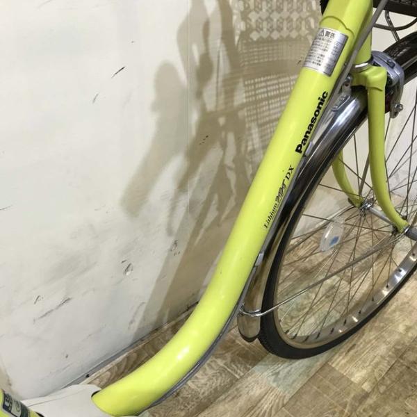 中古電動自転車 パナソニック ビビ DX イエローグリーン 26インチ KF067
