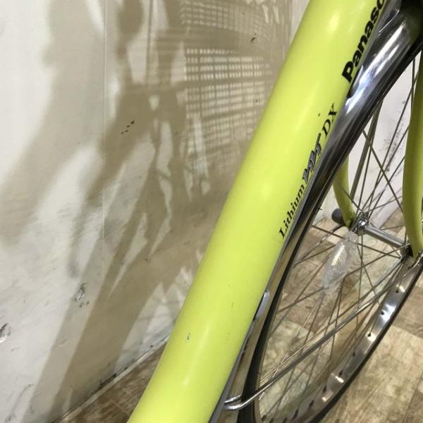 中古電動自転車 パナソニック ビビ DX イエローグリーン 26インチ KF067
