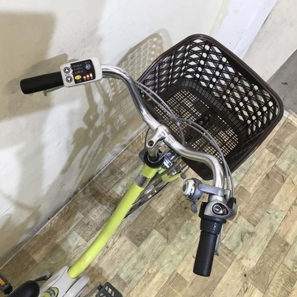 中古電動自転車 パナソニック ビビ DX イエローグリーン 26インチ KF067